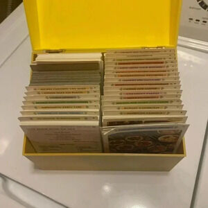 Vintage 1970’s Recipes with Yellow Container